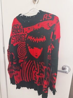 Emily the Strange x Dolls Kill Underground Rockstar Intarsia Sweater